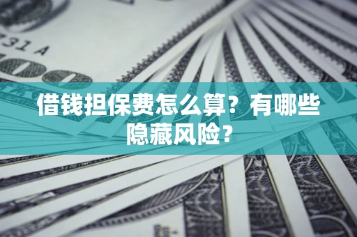北京借钱担保费怎么算？有哪些隐藏风险？