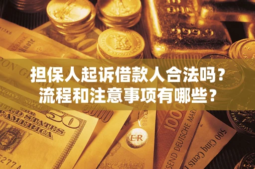 北京担保人起诉借款人合法吗？流程和注意事项有哪些？
