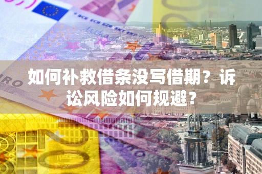 北京如何补救借条没写借期？诉讼风险如何规避？