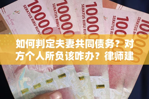 北京如何判定夫妻共同债务？对方个人所负该咋办？律师建议