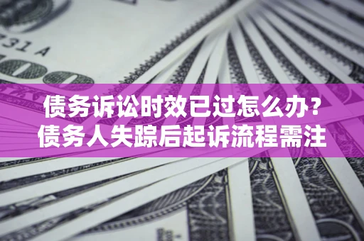 北京债务诉讼时效已过怎么办？债务人失踪后起诉流程需注意什么？