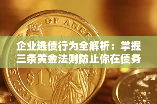 北京企业逃债行为全解析：掌握三条黄金法则防止你在债务乱局中“踩雷”
