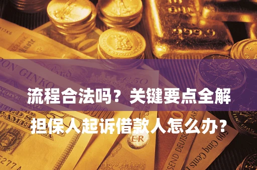北京

担保人起诉借款人怎么办？流程合法吗？关键要点全解析