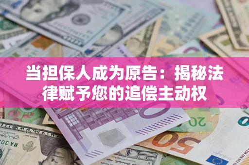 北京当担保人成为原告:揭秘法律赋予您的追偿主动权 北京当担保人成为原告:揭秘法律赋予您的追偿主动权
