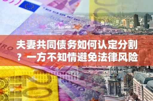 北京夫妻共同债务如何认定分割？一方不知情避免法律风险必看！